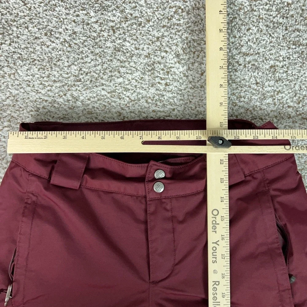 Columbia Pants Women Small Red Omni-Tech Omni-Heat Snow Pants Ski Winter Outdoor